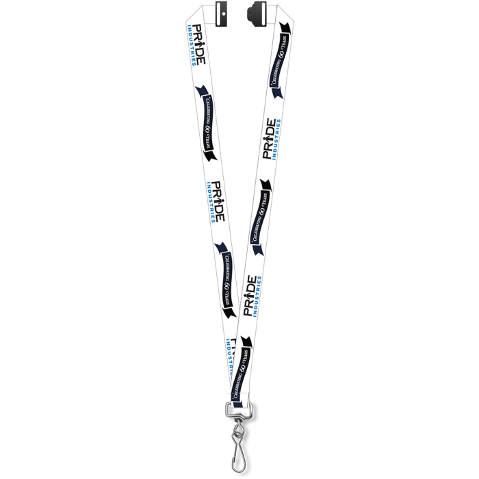 3/4" Digitally Sublimated Lanyard w/ J hook and Sa 3/4" Digitally Sublimated Lanyard w/ J hook and Sa